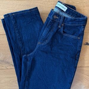 Aritzia Denim Forum Curvy Fit Dark Blue Jeans